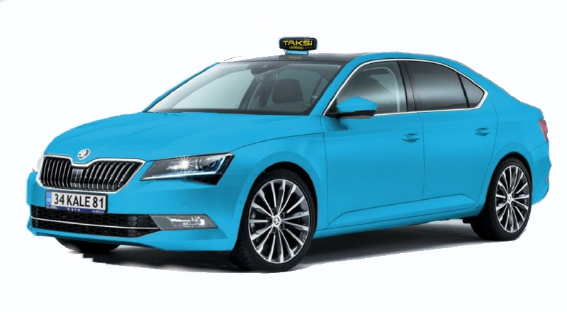 Turquoise Taxi in Turkey